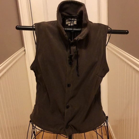 Vintage Attempt Inc. Army Green avant-garde vest - Picture 8 of 14